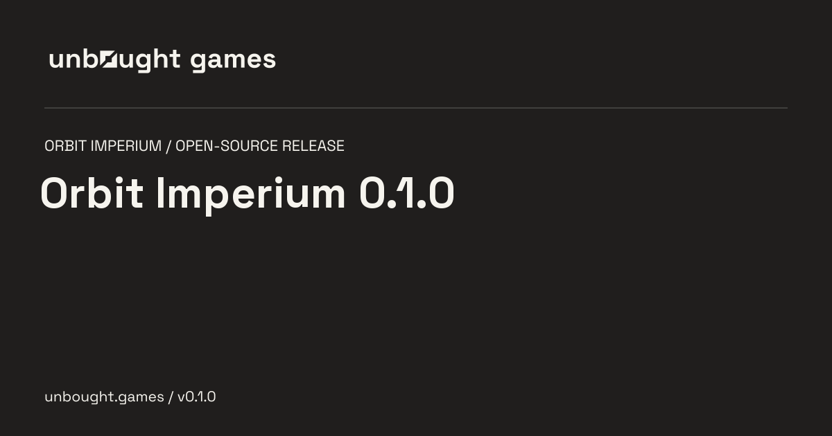 Orbit Imperium 0.1.0